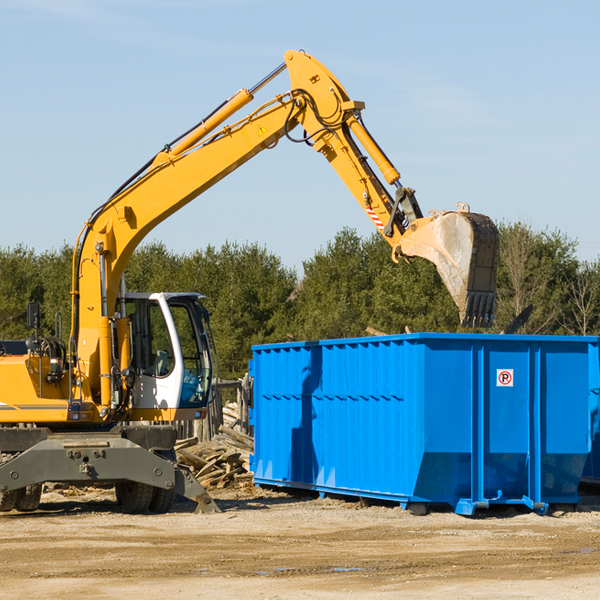 what size residential dumpster rentals are available in Lecontes Mills Pennsylvania